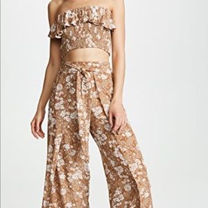 Faithfull the brand Crop top & pant set. 70s vibes!